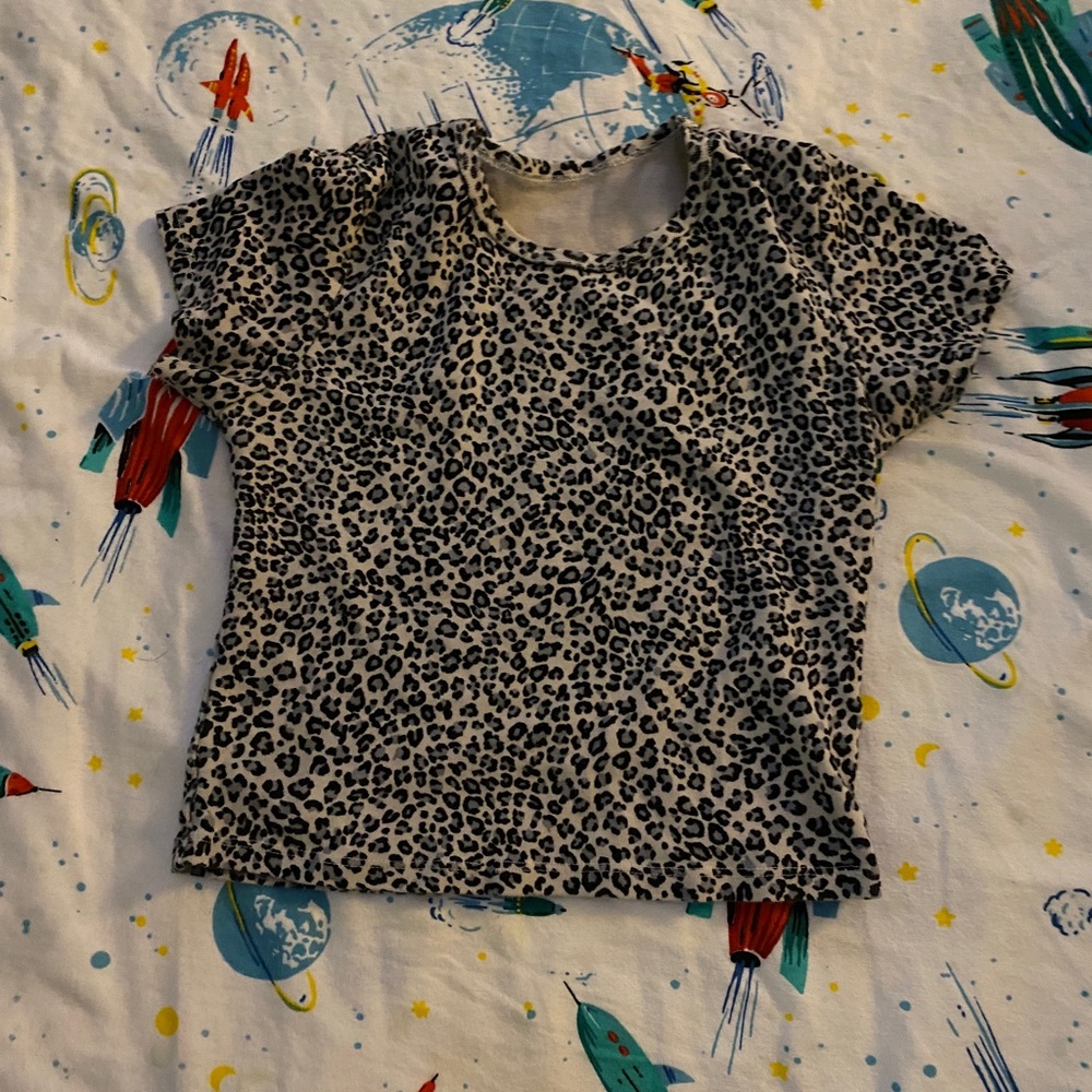 Cheetah print Brandy baby tee